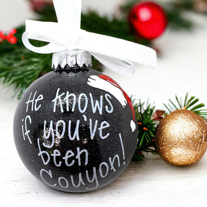Cajun Christmas Ornament: "He Knows If You’ve Been Couyon!" - Rhythms of Grace Creative