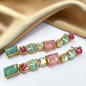 Pastel Dreams: Dazzling Rhinestone Dangle Earrings for Every Occasion!