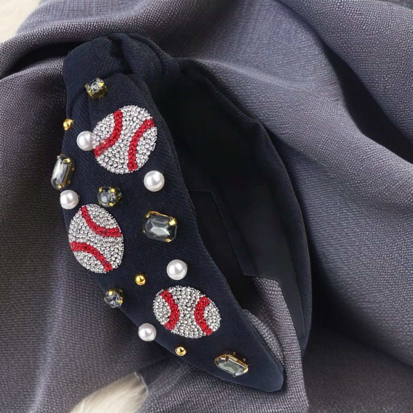 Sparkle & Swing: The Ultimate Baseball Headband!