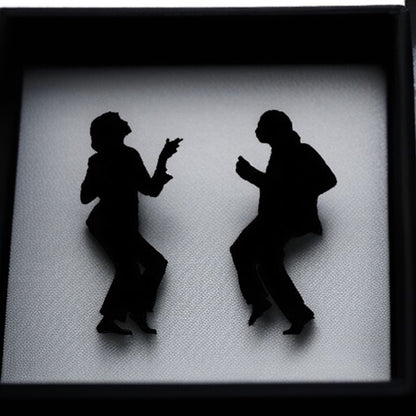 Twist & Shout: Pulp Fiction Dance Stud Earrings - Handmade Fun!