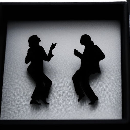 Twist & Shout: Pulp Fiction Dance Stud Earrings - Handmade Fun!