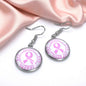 Fight Like a Girl (and Look Fabulous Doing It!) - Breast Cancer Awareness Earrings 💖