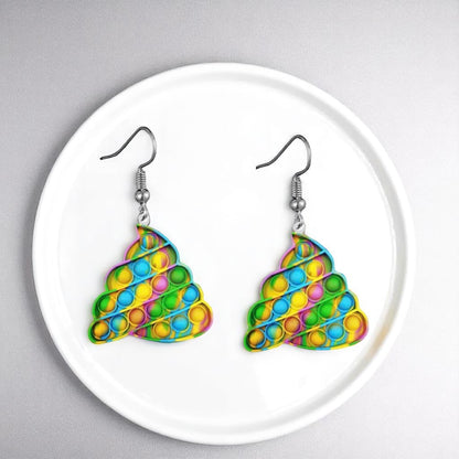 Pop-It Toy Dangle Earrings: A Colorful Twist to Your Style!