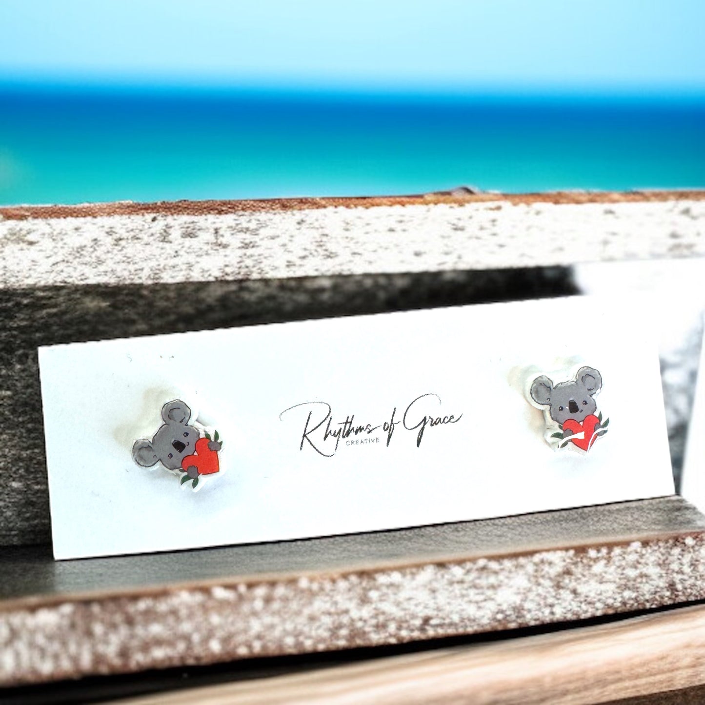 Koala-ty Cuties: Adorable Cartoon Koala Stud Earrings!