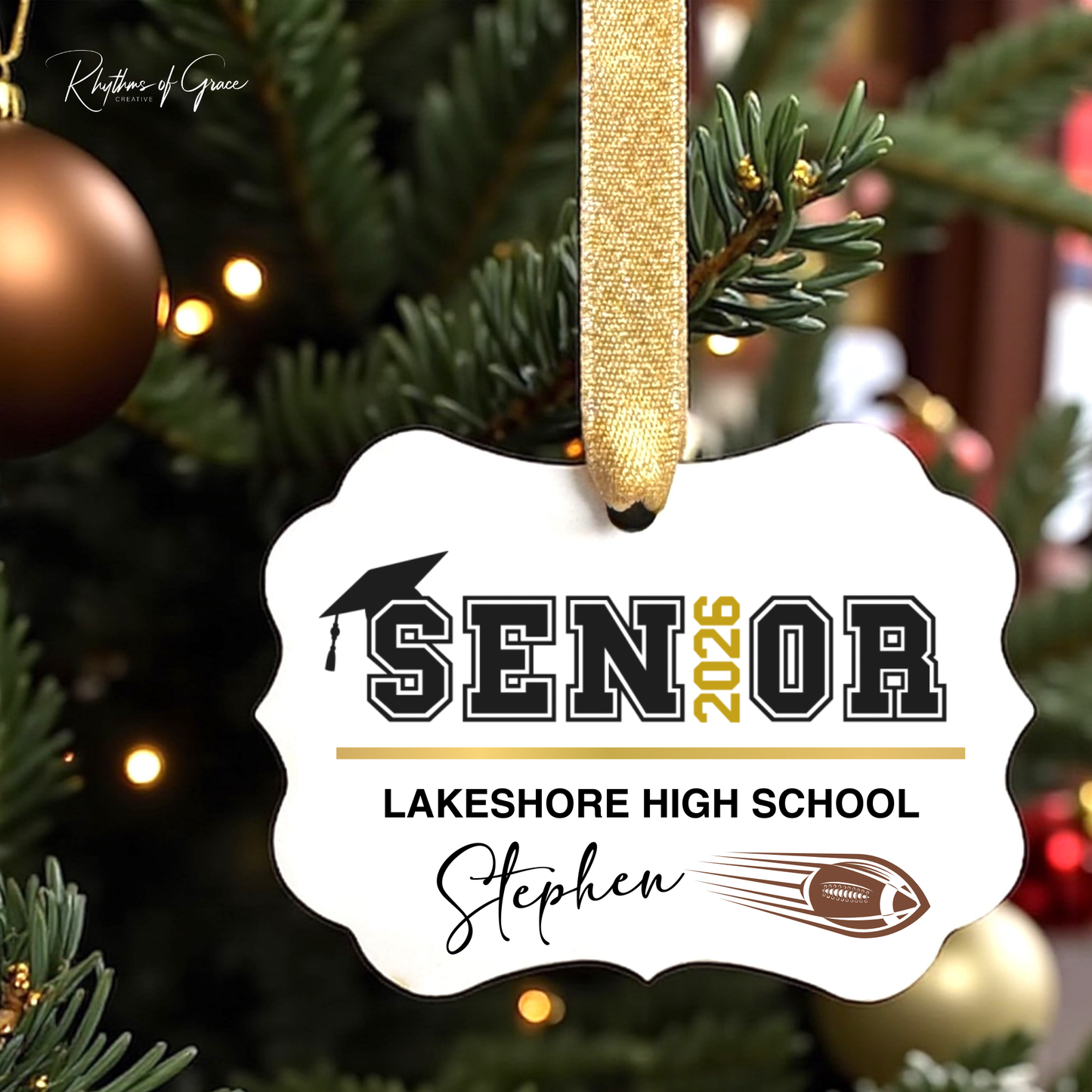 Class of 2026 Senior Ornament | Personalized Sports & Activities Keepsake 🎓