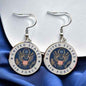 Military Mom Marvels: Air Force Cabochon Dangle Earrings!