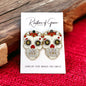Sugar Skull Earrings - Halloween Earrings, Rhinestone Skull, Halloween Teacher, Jeweled Halloween, Skeleton Earrings - Rhythms of Grace Creative