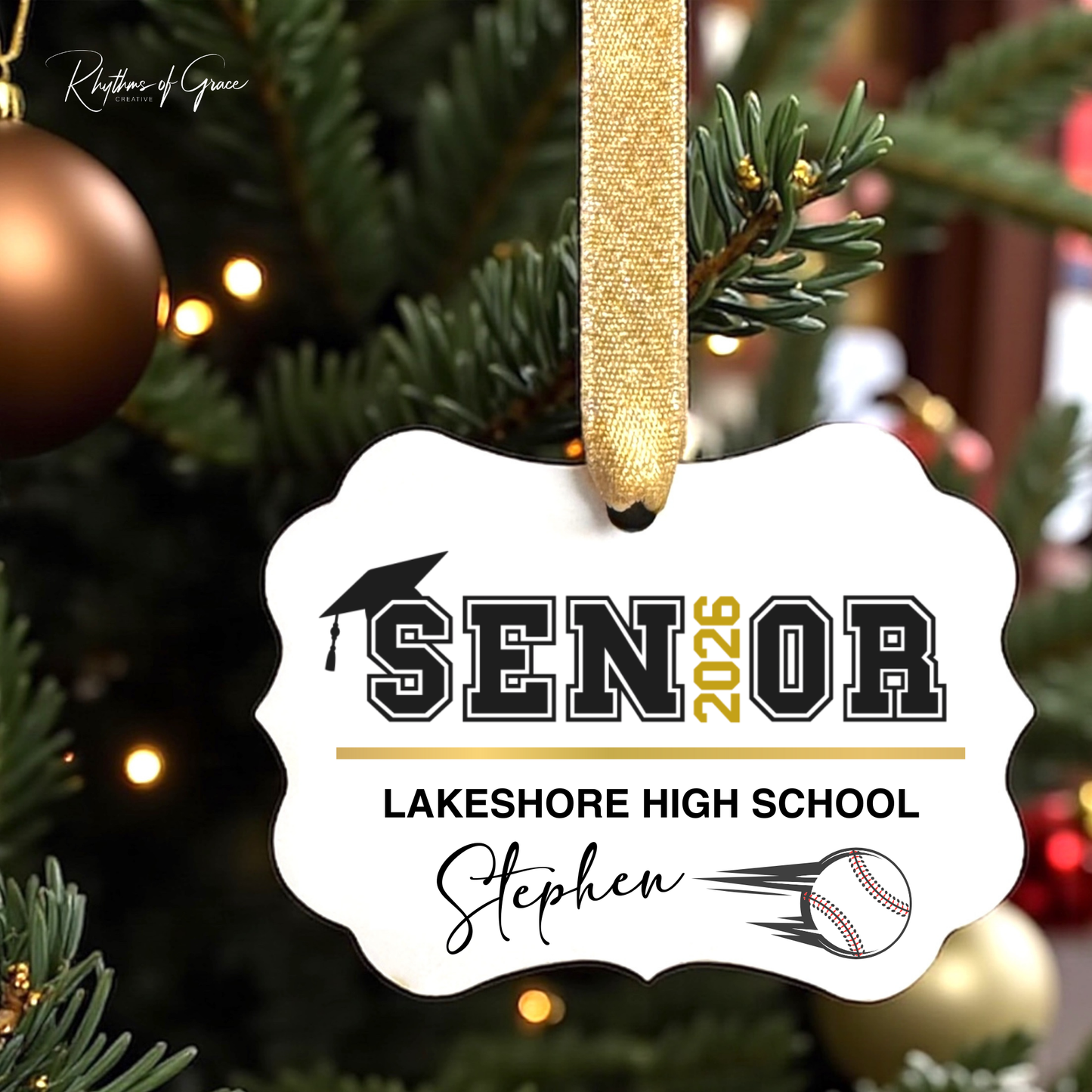 Class of 2026 Senior Ornament | Personalized Sports & Activities Keepsake 🎓
