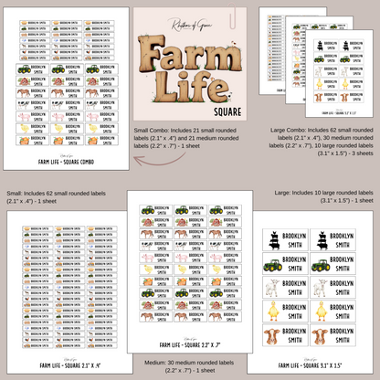 Back to School Personalized Character Labels – Waterproof & Customizable!