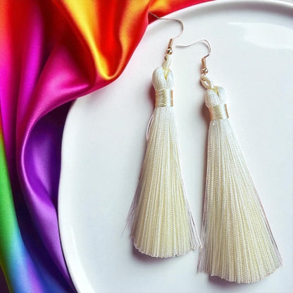 Tassel Power: Colorful Boho Dangle Earrings in 9 Vibrant Shades!