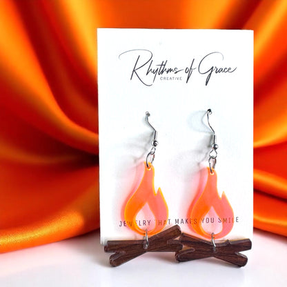 Campfire Chic: Dazzling Earrings to Spark Your Adventure!