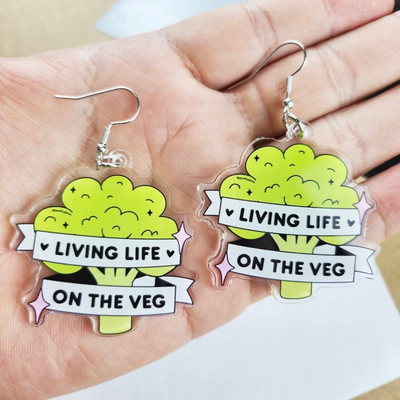 Veg Life Earrings: Living Life on the Veg 🌱 - Rhythms of Grace Creative
