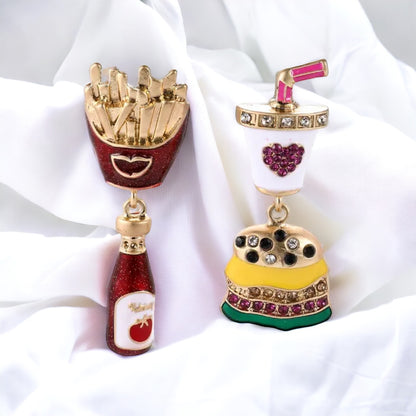 Fast Food Fun: Whimsical Junk Food Earrings for Every Foodie!