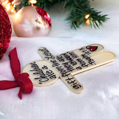 Handmade Child Christmas Ornament - A Cherished Personality Keepsake!