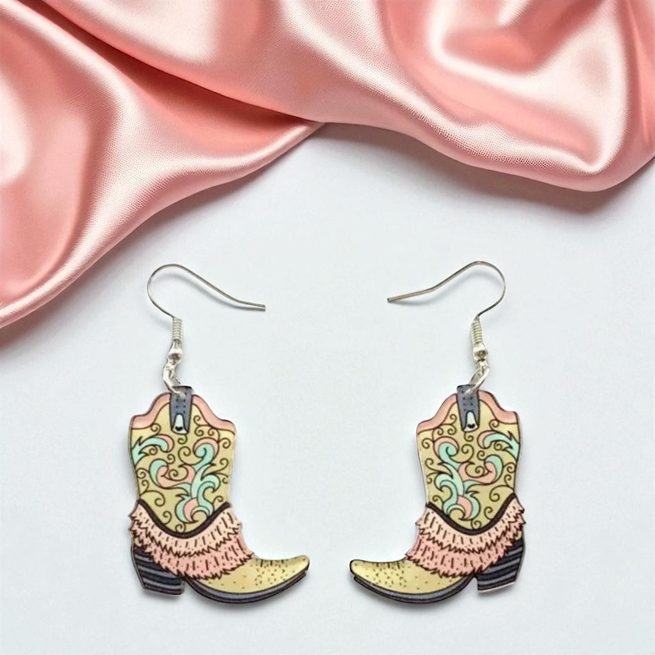 Boot Scootin' Bling: Cowgirl Boots Earrings for Your Inner Rockstar!