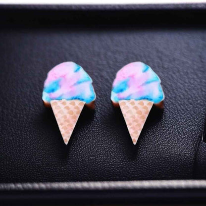 Sweeten Your Style: Adorable Cotton Candy Stud Earrings!