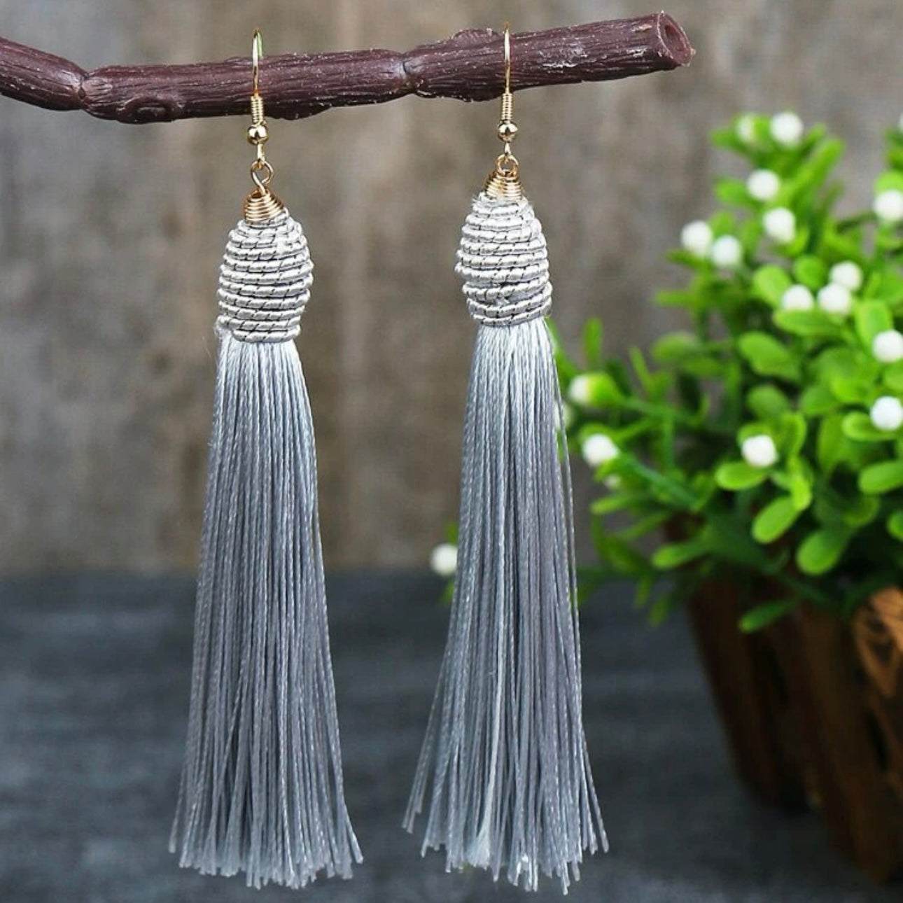 Tassel Power: Colorful Statement Dangle Earrings in 7 Bold Shades
