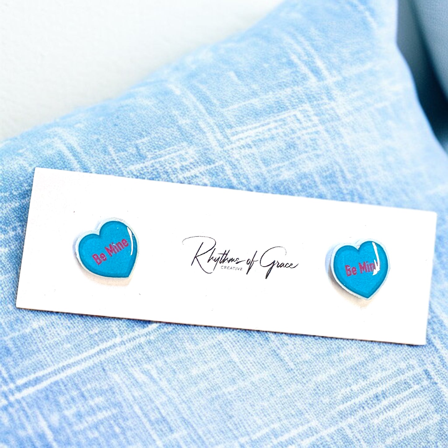 Sweet & Sassy Candy Heart Stud Earrings – Spice Up Your Look! 💖