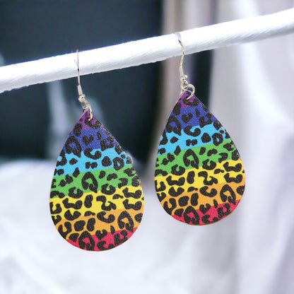 Rainbow Teardrop Earrings: Shine Bright & Celebrate Love!