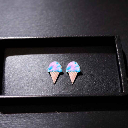 Sweeten Your Style: Adorable Cotton Candy Stud Earrings!
