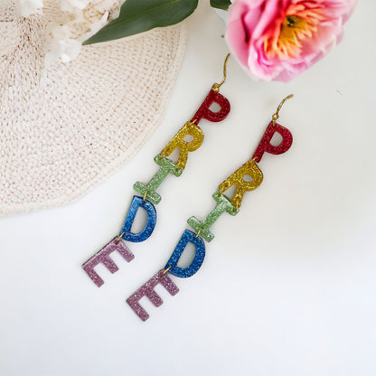 Vibrant Rainbow PRIDE Earrings – Celebrate Love & Diversity!
