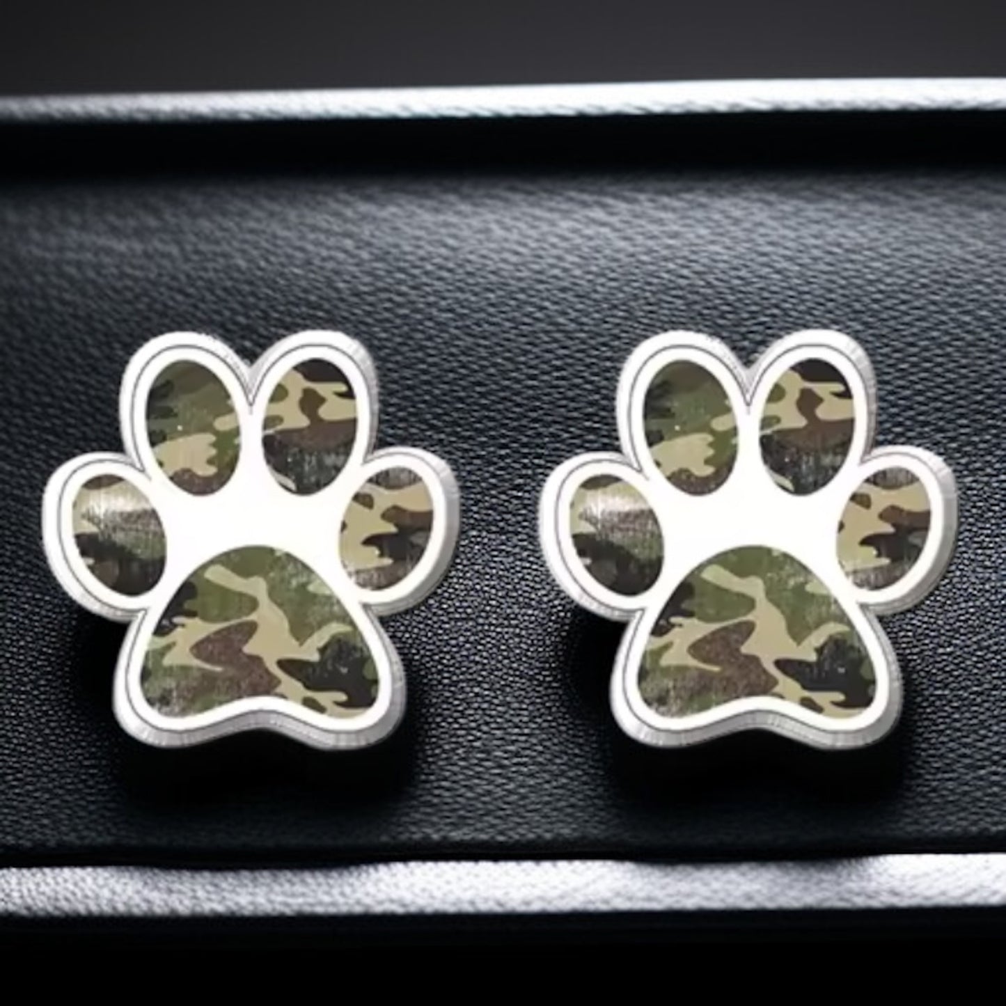 Vibrant Paw Print Studs – A Purr-fect Gift!