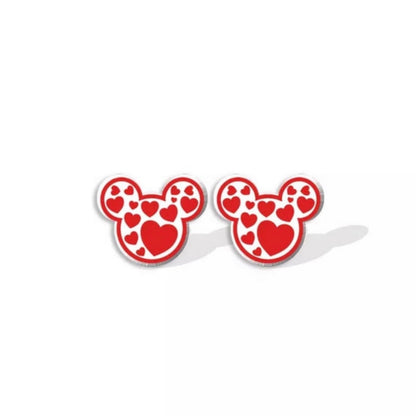 Love in the Air: Whimsical Mickey & Minnie Valentine’s Day Earrings!