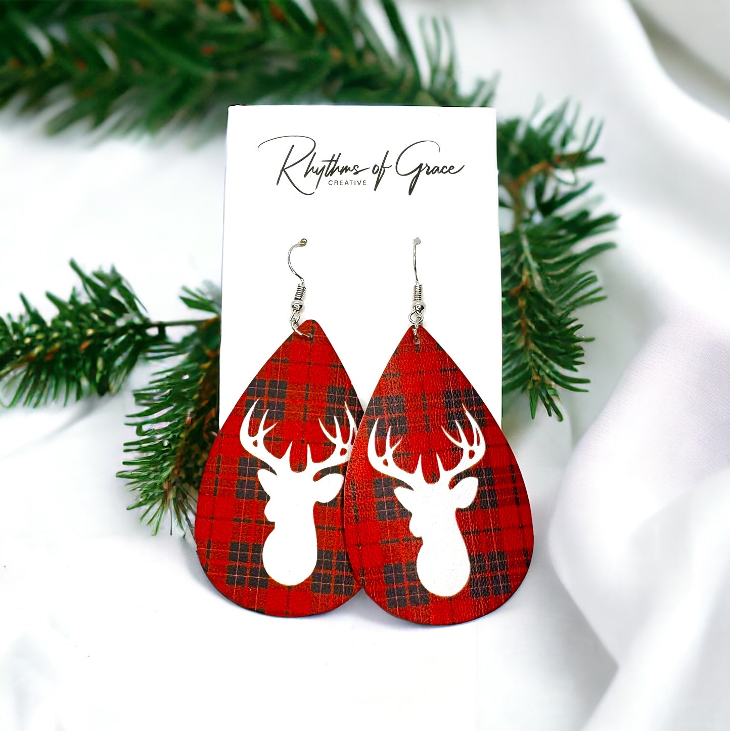 Sparkle & Shine: Christmas Deer Earrings! ✨🦌