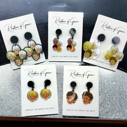 Stay Golden – Golden Girls Earrings for Fierce, Fabulous Fans 🌴