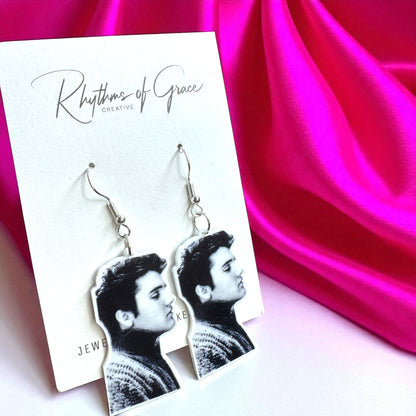 Rock Your Style: Elvis Presley Dangle Earrings - 12 Iconic Designs! 🎸