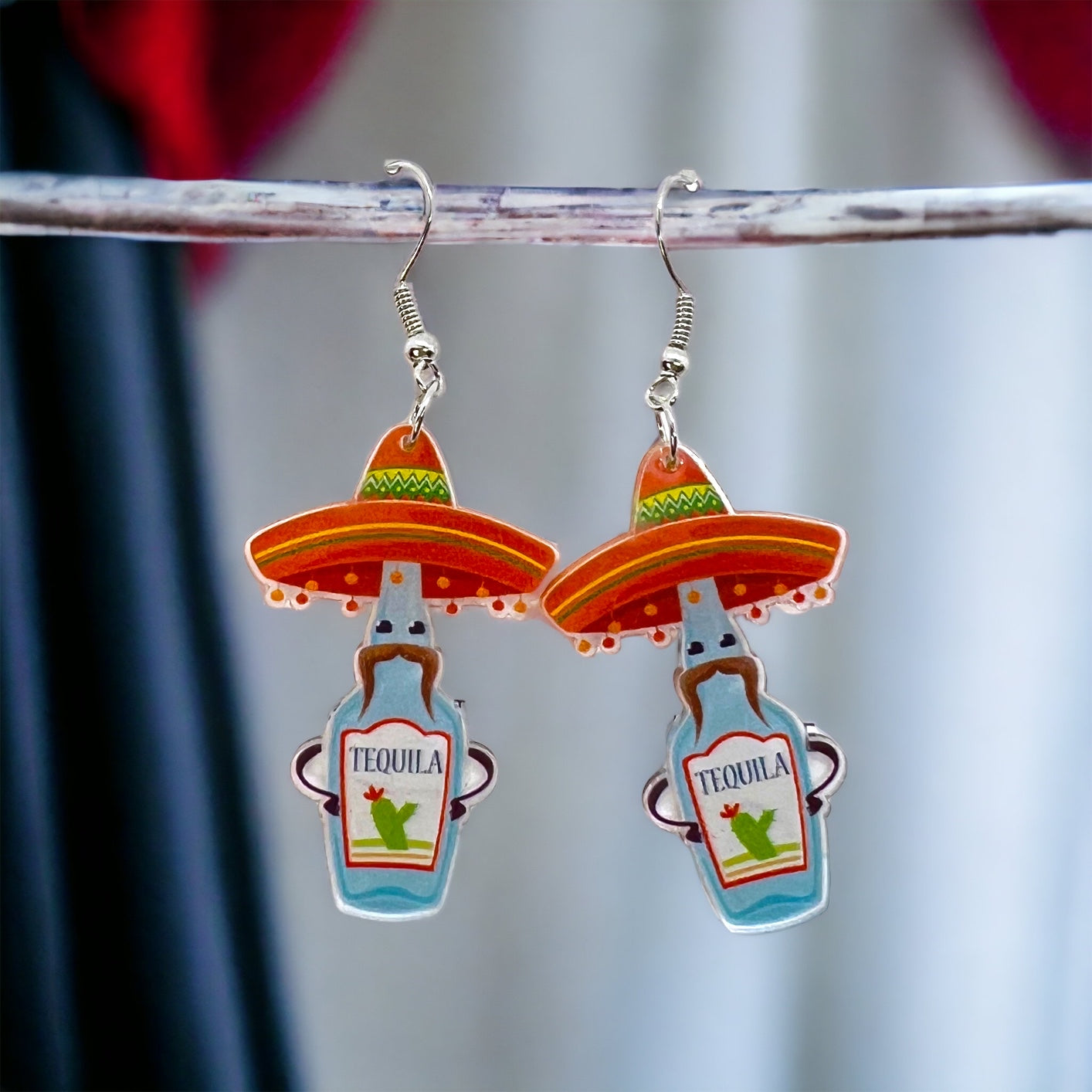 Fiesta Earrings - Dia de los Muertos, Halloween Earrings, Taco Tuesday, Tequila Earrings, Halloween Earrings, Piñata Earrings, Day of the Dead, Avocado Earrings, Cinco de Mayo - Rhythms of Grace Creative