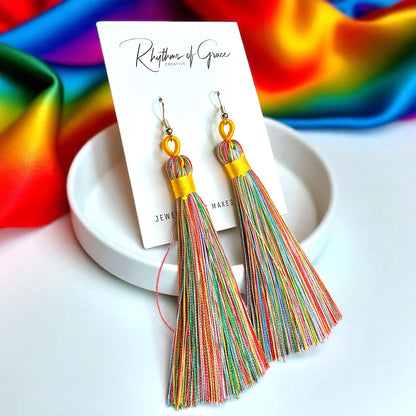 Tassel Power: Colorful Boho Dangle Earrings in 9 Vibrant Shades!