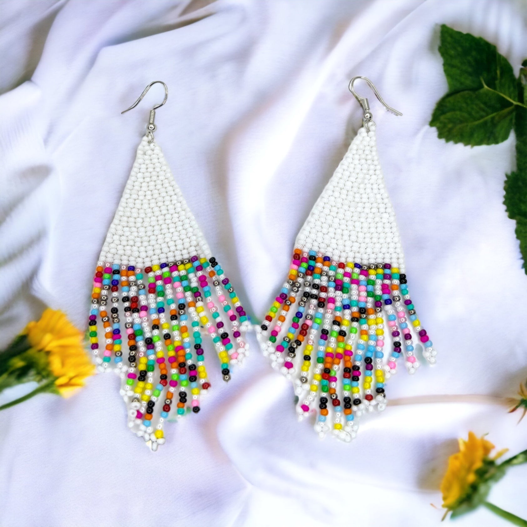 Whimsical Boho Beaded Earrings – Dazzle in Style! 🌟 - Rhythms of Grace Creative