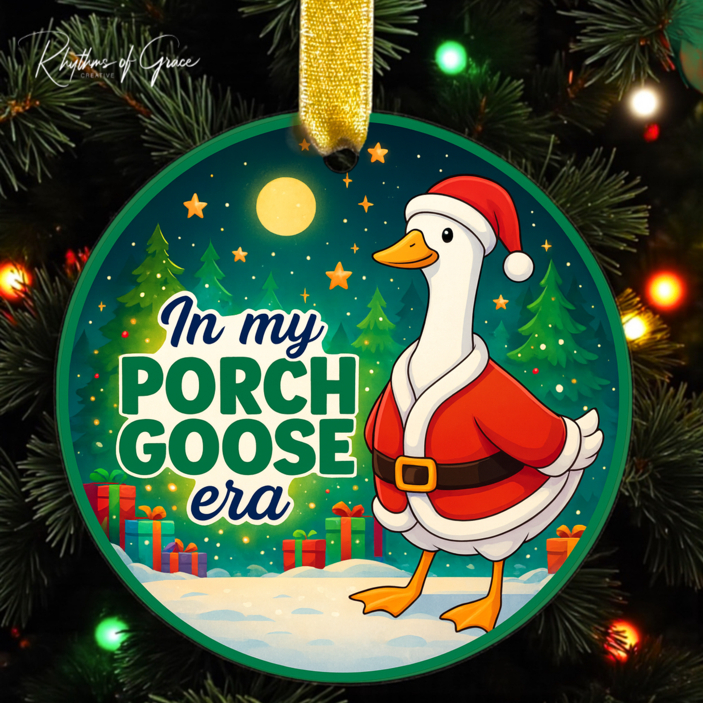 In My Porch Goose Era Ornament – Funny Christmas Ornament 2025