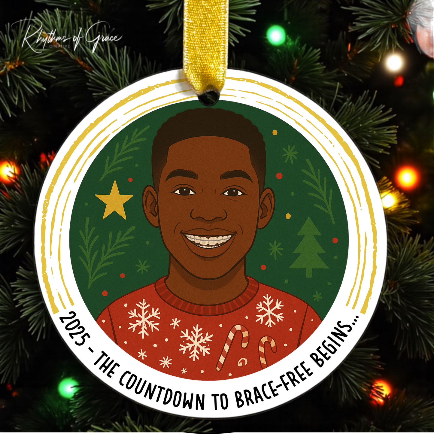 “I Got Braces!” Christmas Ornament – Celebrate Their Smile Glow-Up!
