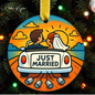 “Just Married” Personalized Ornament Collection – 5 Designs – Newlywed Gifts
