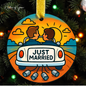 “Just Married” Personalized Ornament Collection – 5 Designs – Newlywed Gifts