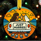 “Just Married” Personalized Ornament Collection – 5 Designs – Newlywed Gifts