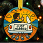 “Just Married” Personalized Ornament Collection – 5 Designs – Newlywed Gifts