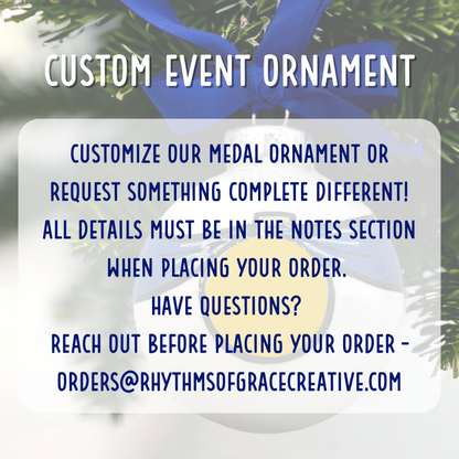 Race to Memories: Personalized Ornaments for Every Finish Line Hero!  Perfect for Marathoners, 5K Sprinters, & Trailblazing Champions!