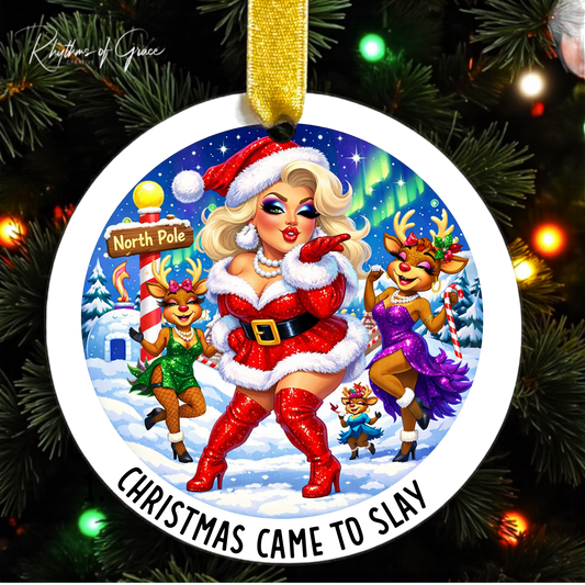 Drag Queen Santa Ornament – Slay the Holidays
