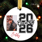 Class of 2026 Photo Ornament | Personalized Christmas Keepsake