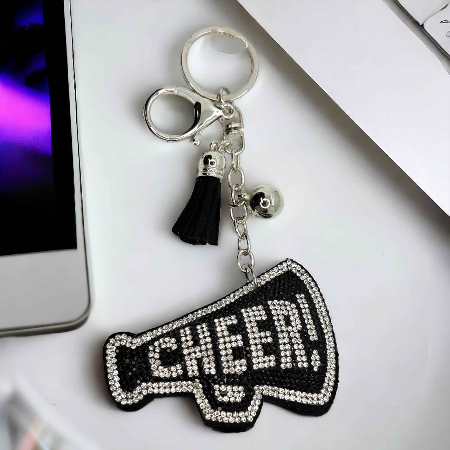 Cheer Up Your Keys: The Sparkling Cheerleader Keychain!