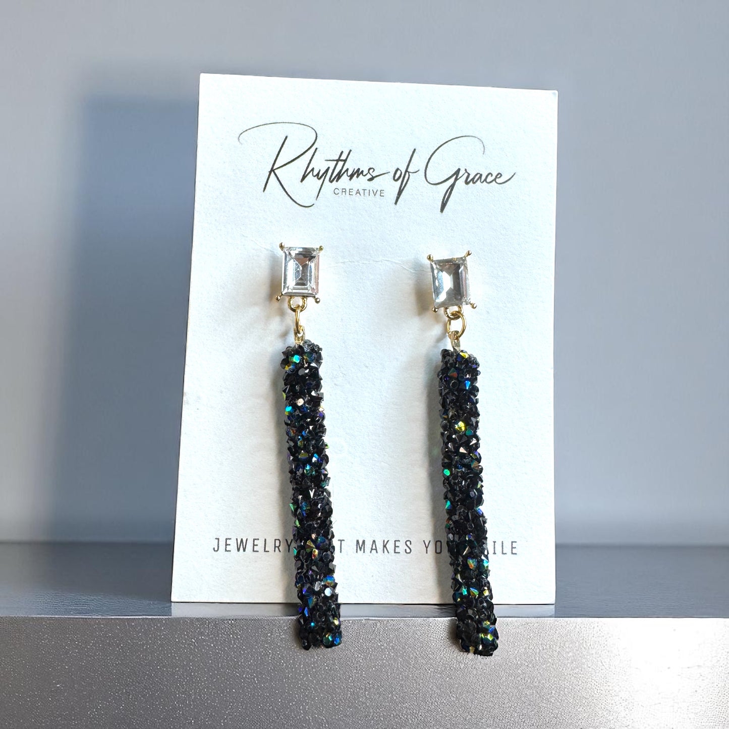 Sparkle & Dazzle Rhinestone Dangle Earrings ✨