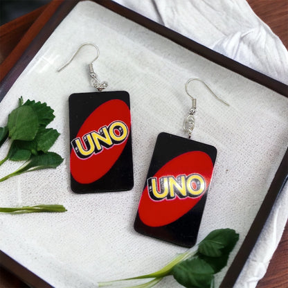 UNO-Forgettable Fun: Colorful Card Earrings That Deal Style! - Rhythms of Grace Creative