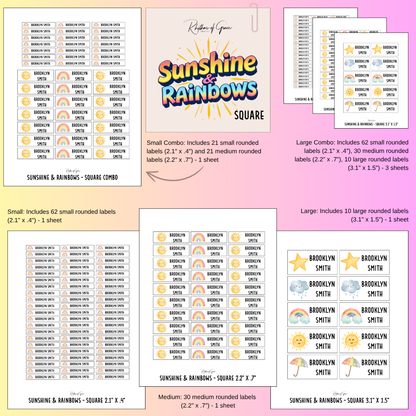 Back to School Personalized Character Labels – Waterproof & Customizable!