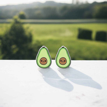 Get Your Guac On: Adorable Avocado Stud Earrings!