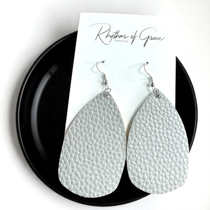 Teardrop Dream Earrings: Colorful Faux Leather Dangles for Every Occasion!