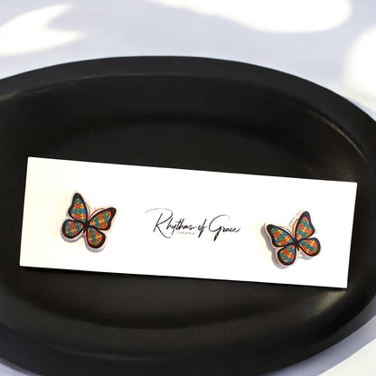 Stand Out for a Cause: Charming Autism Awareness Studs!