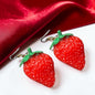 Berry Cute Strawberry Dangle Earrings - Sweet Summer Vibes!🍓